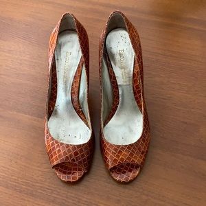Enzo Angiolini burnt orange heels size 7.5